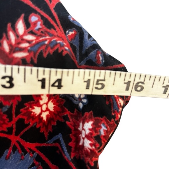 Soma Paisley Floral Maxi Dress Navy Rust Small - Picture 8 of 11